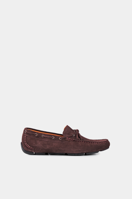 AY 23104 SUEDE LOAFER CASUAL SHOE BROWN - Bisse (1)