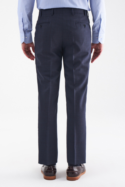 Men’s Classic Trousers Dark Navy Blue - Bisse (1)