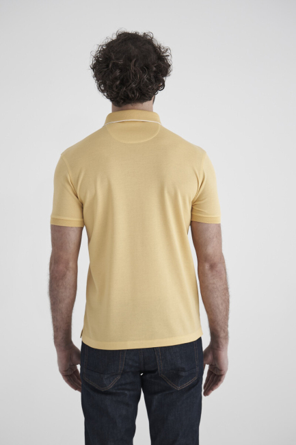 Erkek Polo Yaka T-Shirt Sarı - Bisse (1)