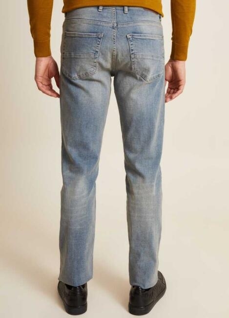 Erkek Slim Fit Jean Pantolon Mavi - Bisse (1)