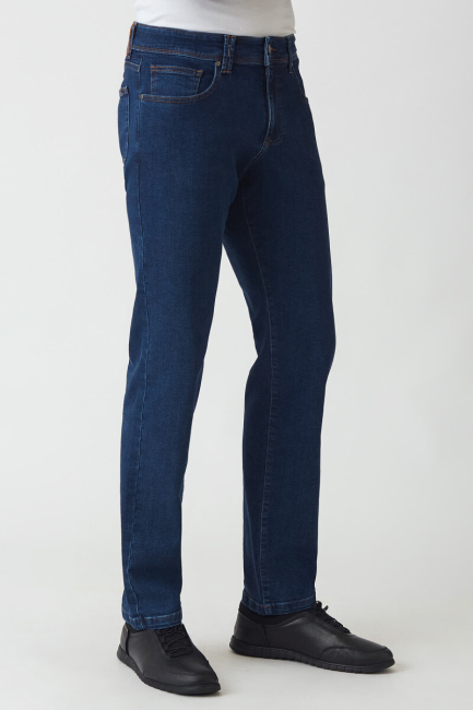 Erkek 5 Cepli Denim Pantolon Lacivert - Bisse (1)