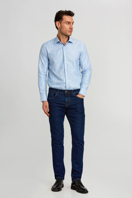 PNJ 24107 5 CEP DENIM PANT. Lacivert - Bisse